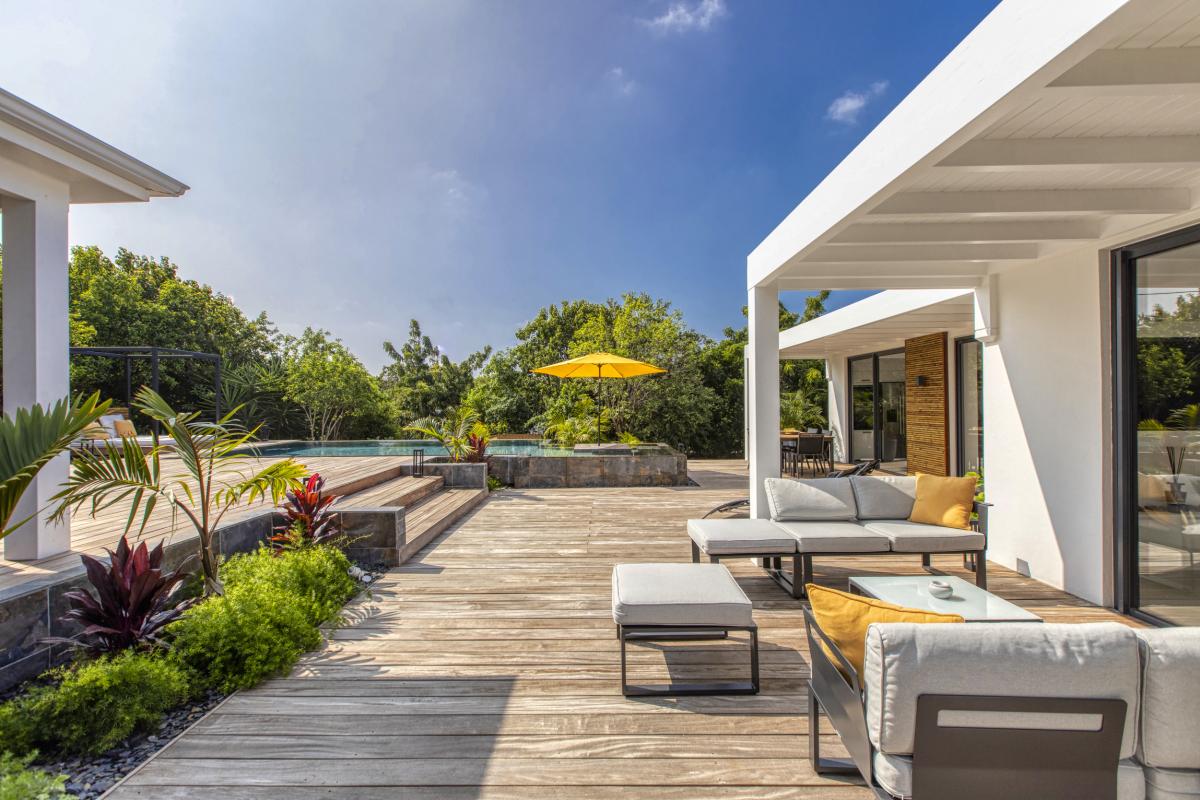 Location villa Saint Martin Terres Basses - Villa 2 chambres 4 personnes - piscine - jardin tropical - 2700m de la plage de Baie Rouge (16)